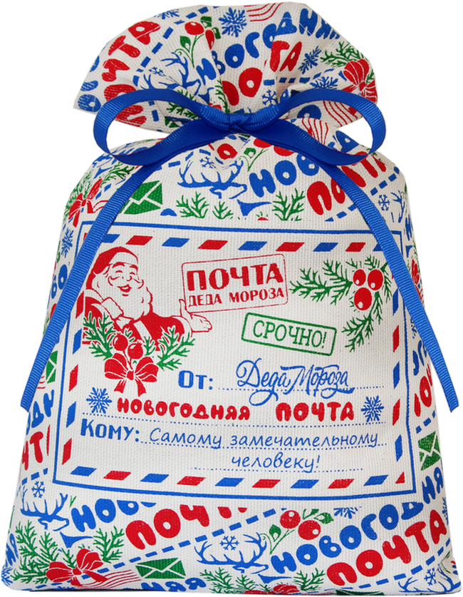 сладкий новогодний подарок Мешочек  (двунитка) Новогоднее письмо 1000 грамм